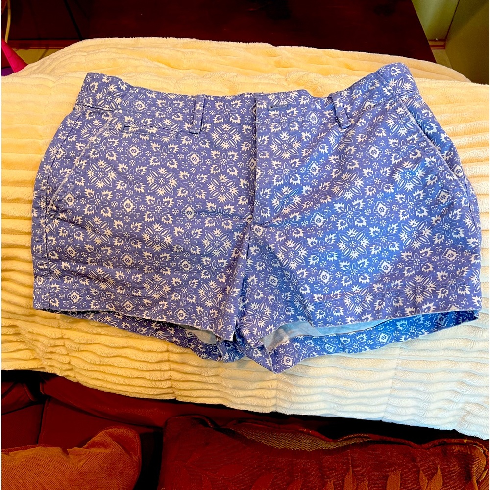 Gap womens size 0 summer shorts blue white